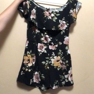 off the shoulder romper